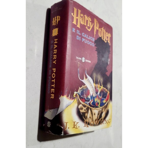 HARRY POTTER E il Calice di Fuoco Italian Hard Cover w DJ Goblet of Fire Book - Picture 9 of 12